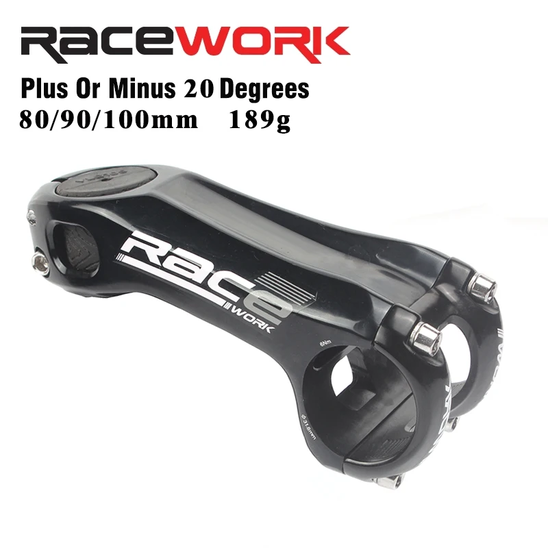 RACEWORK MTB Power Vorbau Rennrad Mountainbike Vorbau Riser 31 8 Negativ Tisch 20 Grad Fahrrad Lenker Brücke 80/90/100 Image
