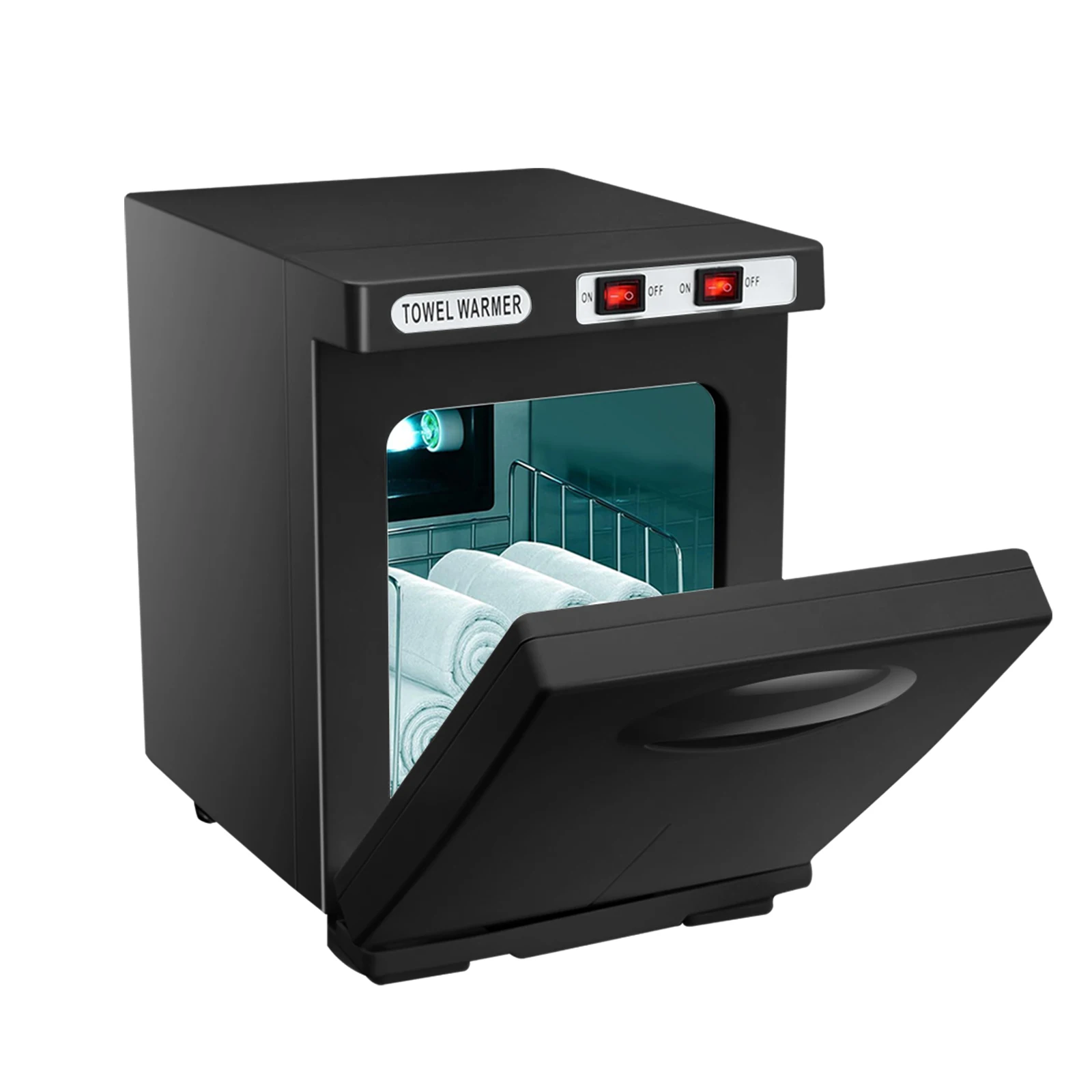 150 W UV-Ozon-Heizhandtuch-Sterilisationsschrank, 5 l schnelles Aufwärmen für Spa-Nagelstudio, 3-in-1-Desinfektion mit Wärme, UV und Ozon Image