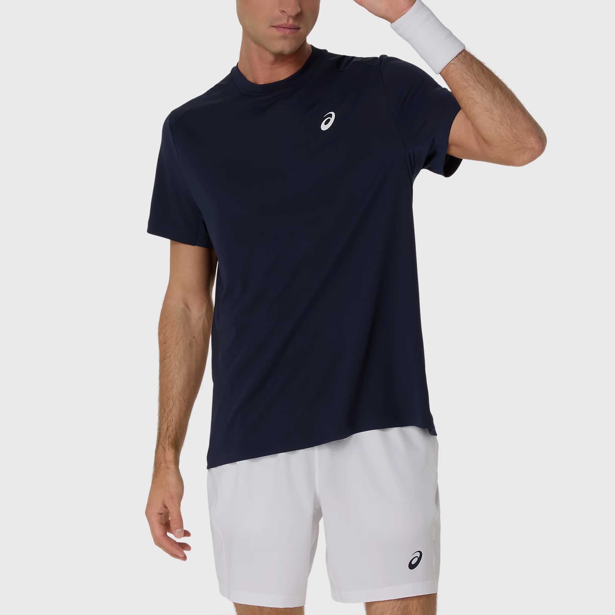ASICS Court Short Sleeve Top Men's Tennis Apparel Midnight