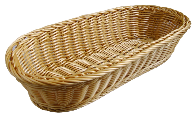 Stalgast Brotkorb länglich, naturfarben, Geflecht aus Polypropylen, 380x165 mm (BxT) Image