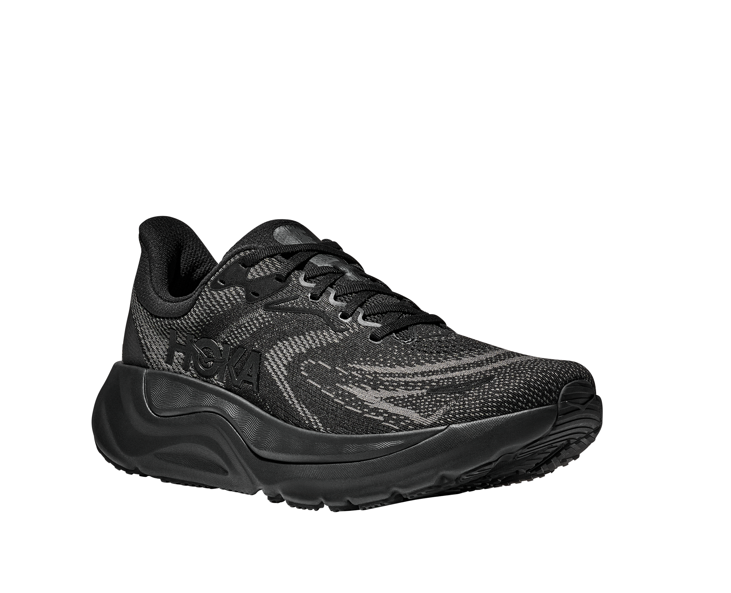 Laufschuh HOKA ONE ONE "M ARAHI 8", Herren, Gr. 44,5, schwarz, schwarz, mehrfarbig, Schuhe Laufschuh