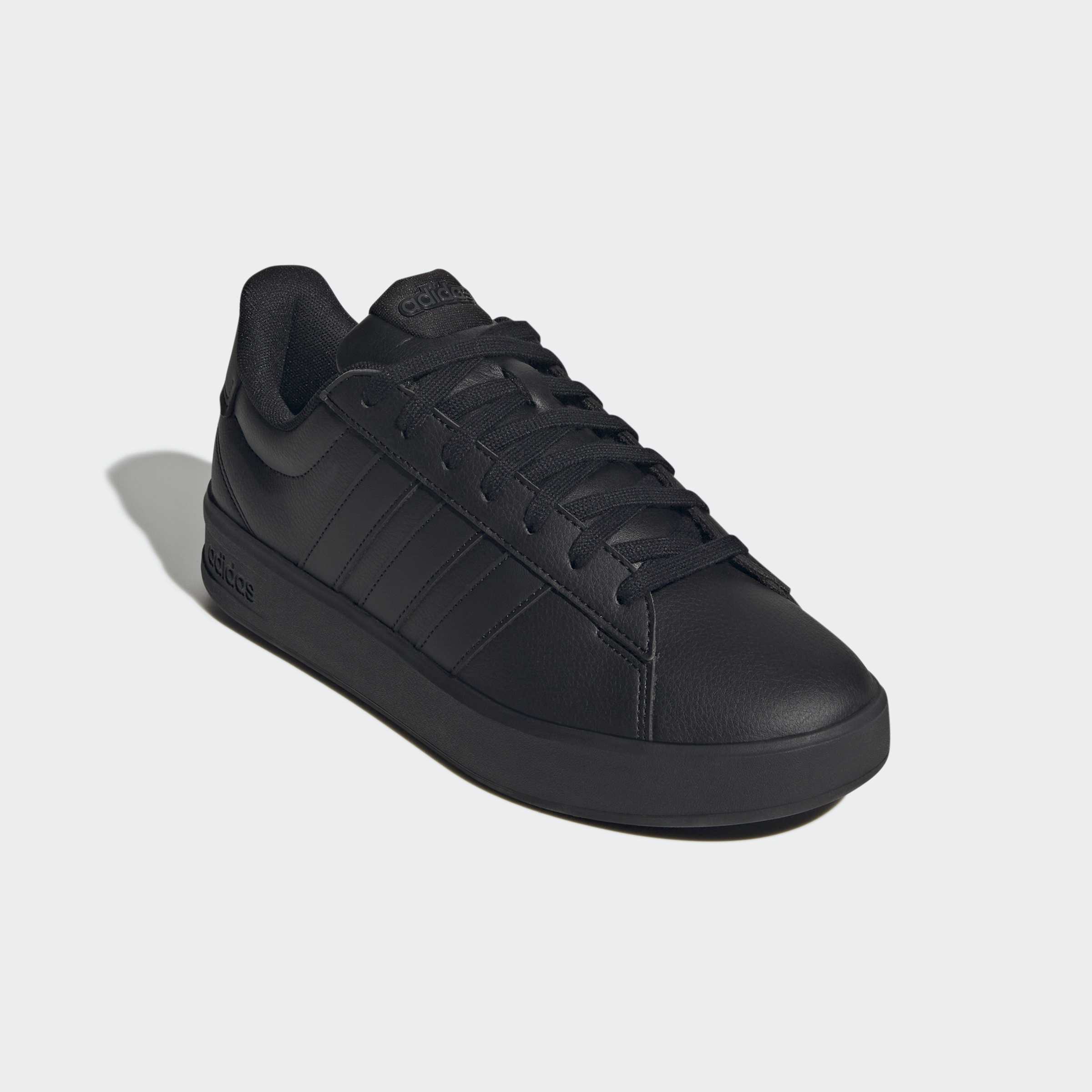 Sneaker ADIDAS SPORTSWEAR "GRAND COURT 3.0", Herren, Gr. 48, core schwarz, core schwarz, carbon, Synthetik, Textil, Schuhe Sneaker
