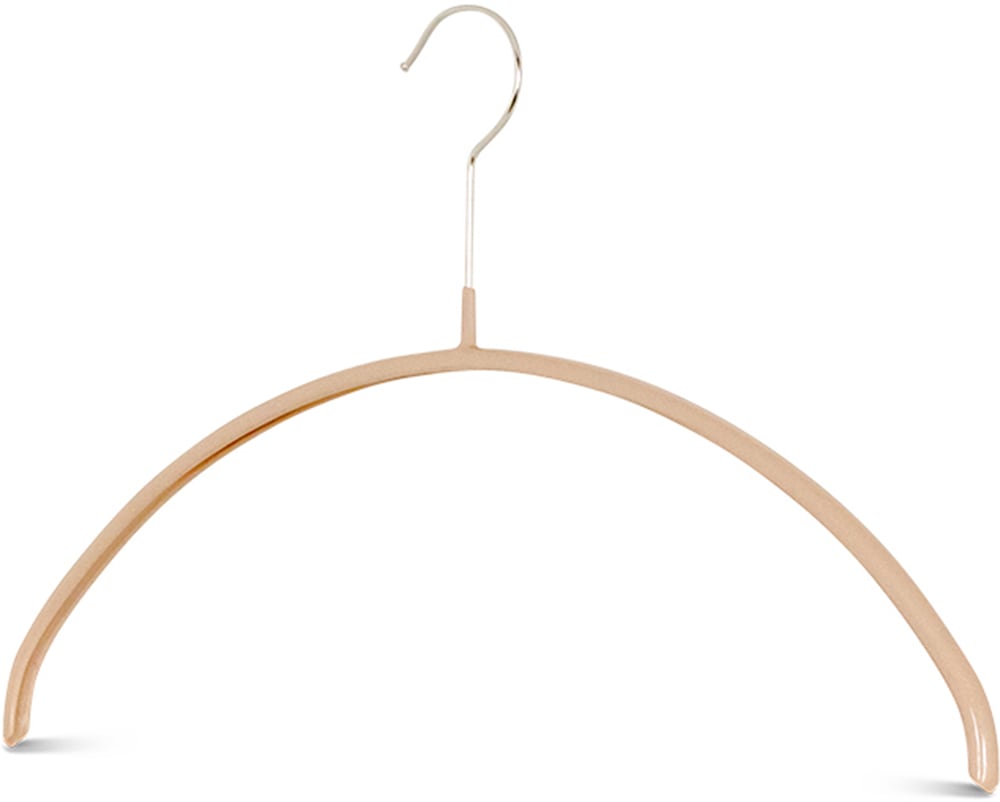 Kleiderbügel MAWA "Economic P", braun, B:40cm H:22cm T:1cm, Kunststoff, Stahl, Kleiderbügel, Kleiderbügel, mit Antirutscheffekt