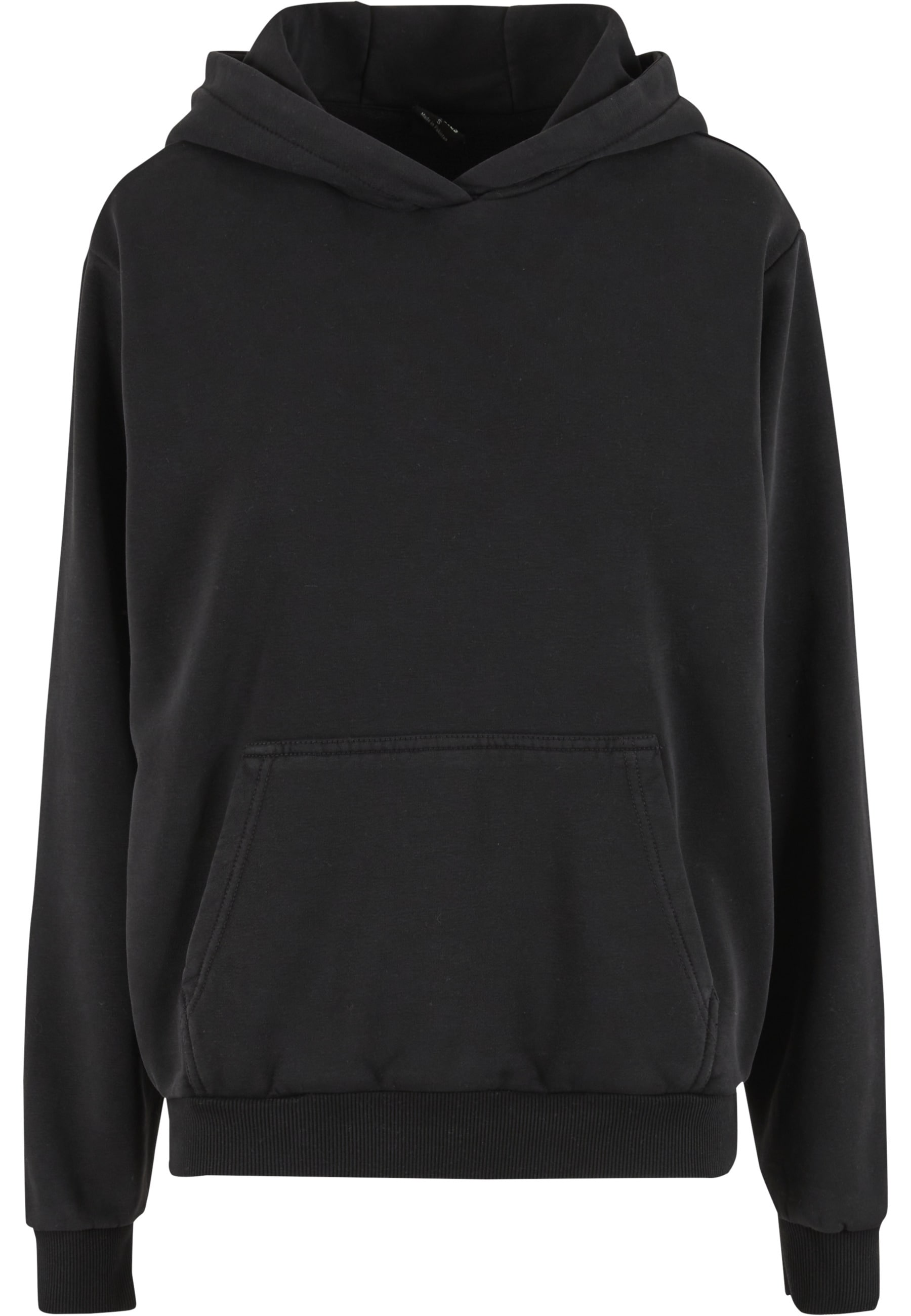 Kapuzensweatshirt URBAN CLASSICS "Urban Classics Ladies Vintage Heavy Hoody", Damen, Gr. L, schwarz, 70% Baumwolle, 30% Polyester, unifarben, Sweatshirts