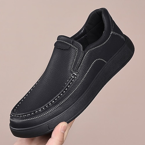 Lässige Herren-Slipper aus Kunstleder, bequem und strapazierfähig für den Alltag, perfekt für gehobene Freizeitoutfits. Image