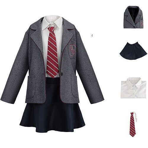 Genie-Mädchen Cosplay Kostüm Outfits Lässig Schuluniform for Unisex Kinder Erwachsene Halloween Karneval Karneval Halloween Schulkleidung Image