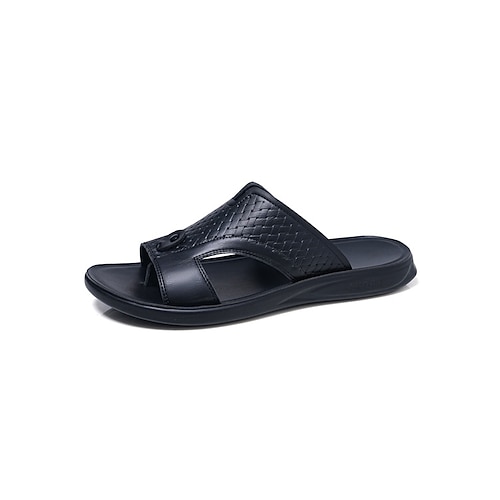 Bequeme und stylische Herren-Sandalen aus Kunstleder für Resort und Pool, perfekt zum Entspannen am Pool oder für den Urlaub im Resort. Image