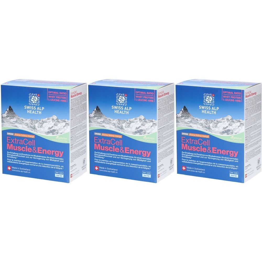 Extra Cell Muscle&Energy Drink Orange 20 x 21.4 gx3 3x21,4 g Puder