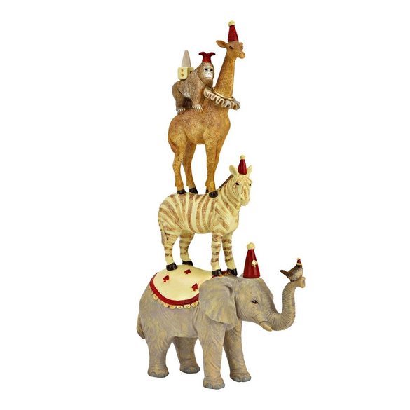 Dekofigur Tierpyramide aus Magnesia Image