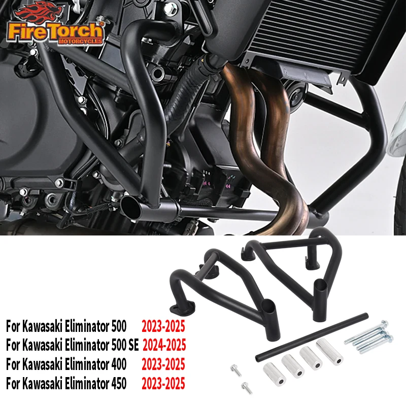 Für Kawasaki ELIMINATOR SE 400 500 450 E500 E450 2023 2024 2025 Motor Schutz Autobahn Crash Bars Stoßstange Rahmen Schutz Bars Image