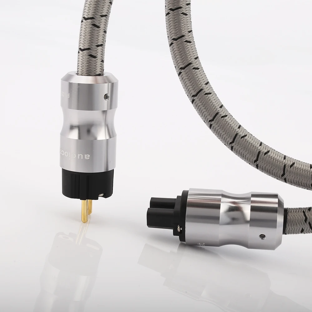 Audiocrast P105 HiFi Audio Gold Überzogene Stecker EU UNS Version AC Power Kabel JP KRELL CRYO-156 Power Kabel Image