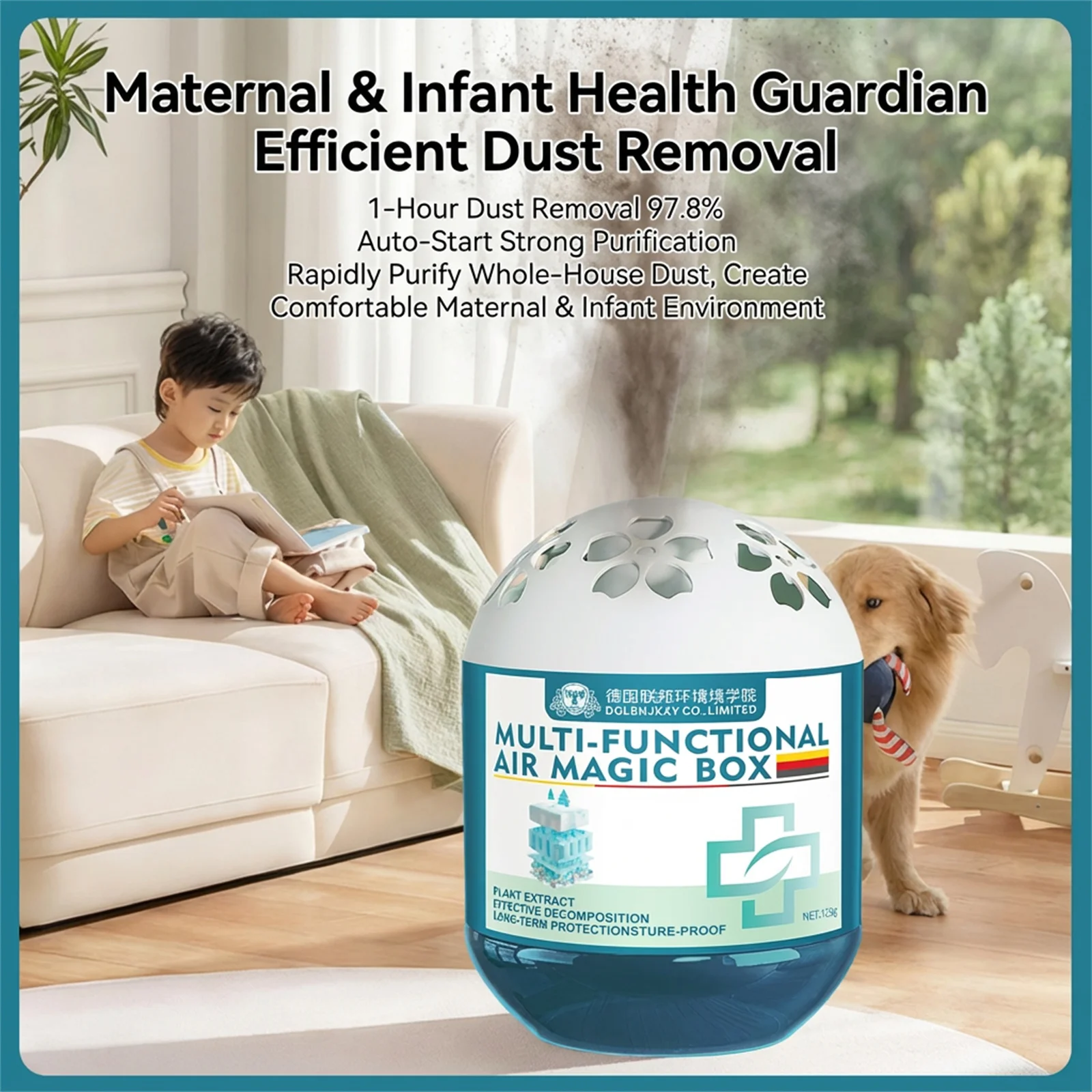 Luftreiniger-Box für Innenräume Geruchs- und Staubabsorber Langanhaltende Frische für Zuhause Büro Auto Kompaktes Design Umweltfreundliche Aktivkohle Image