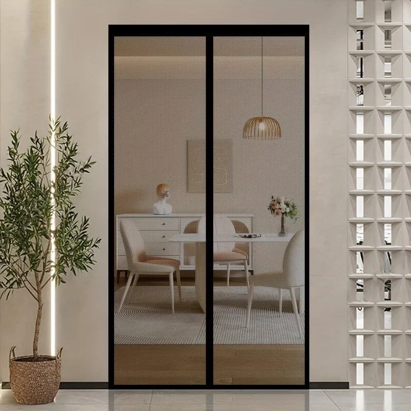 Magnetischer Moskitonetz-Türvorhang mit Fasergewebe Insektenschutz Geeignet für Zuhause, Schlafzimmer, Balkon, Küche