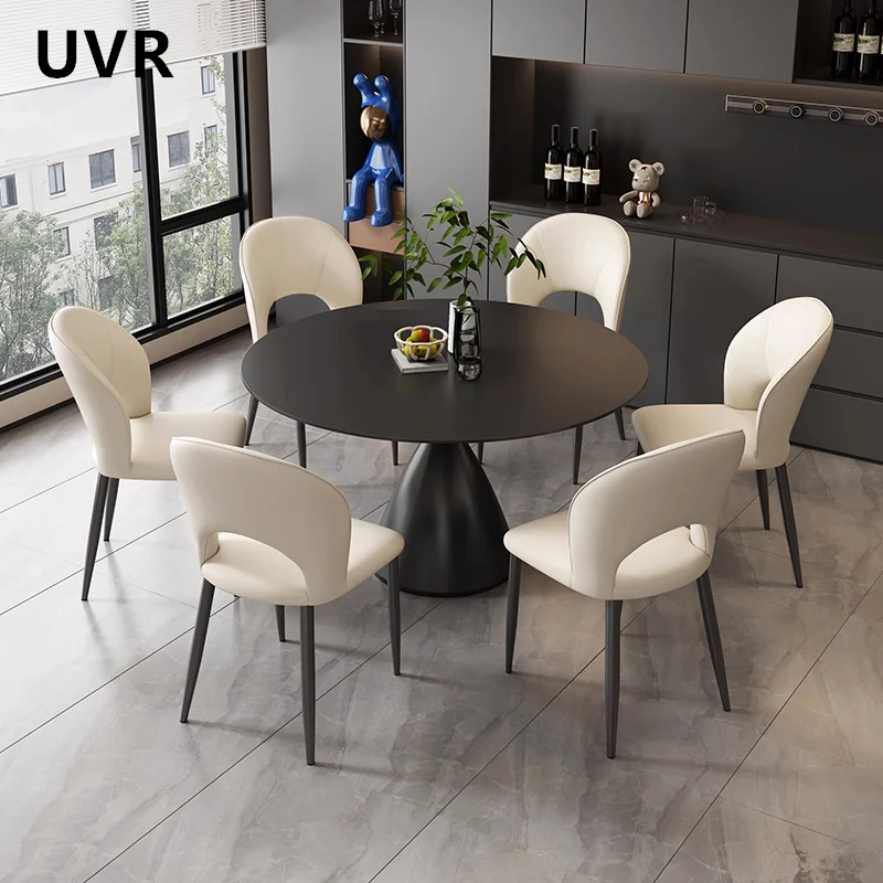 UVR Hochwertige Esszimmerstühle, skandinavischer Nagelstuhl, moderne, einfache Küche, Rückenlehne, Hocker, Hotel-Esszimmerstuhl, Möbel