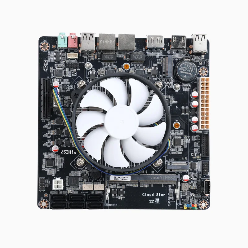 N150 NAS DDR4 Motherboard 6* SATA3.0 2x I226 2.5G Mini ITX 17x17cm 2* M.2 1x PCIe für Soft Router DIY NAS Speicher-Server Image