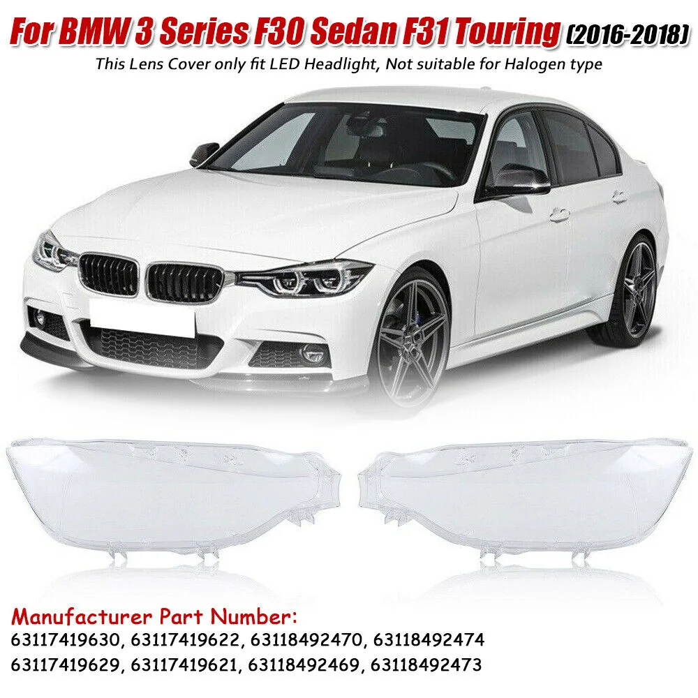 Auto Scheinwerfer Objektiv Glas Lampenschirm Led Scheinwerfer Objektiv Abdeckung Für Bmw F30 F31 3 Serie 2016 2017 2018 2019 Scheinwerfer Abdeckung Shell