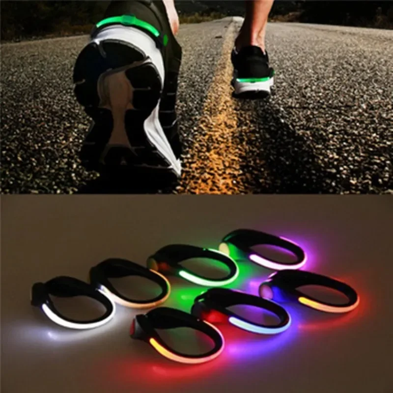 LED-Leuchtclip für Schuhe, Sicherheitswarnleuchte für Nachtaktivitäten, helle Blinkleuchte für Sport, Fahrrad und Schuhe