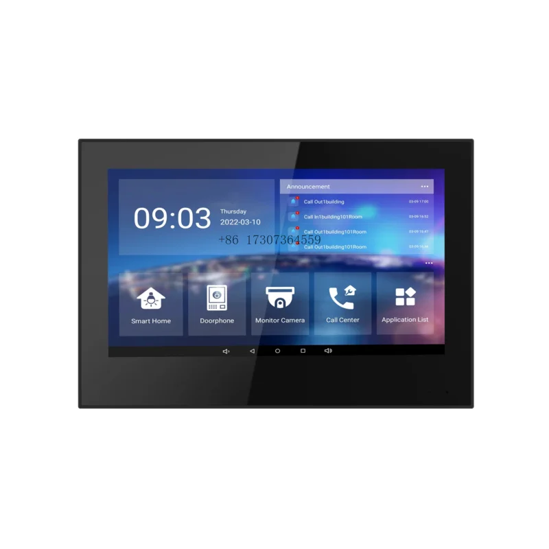 7-Zoll-Android Tuya Smart Intercom Integriertes Zigbee Gateway Smart Control Panel Smartlife Smart Home CCTV Kamera Überwachungstür Image