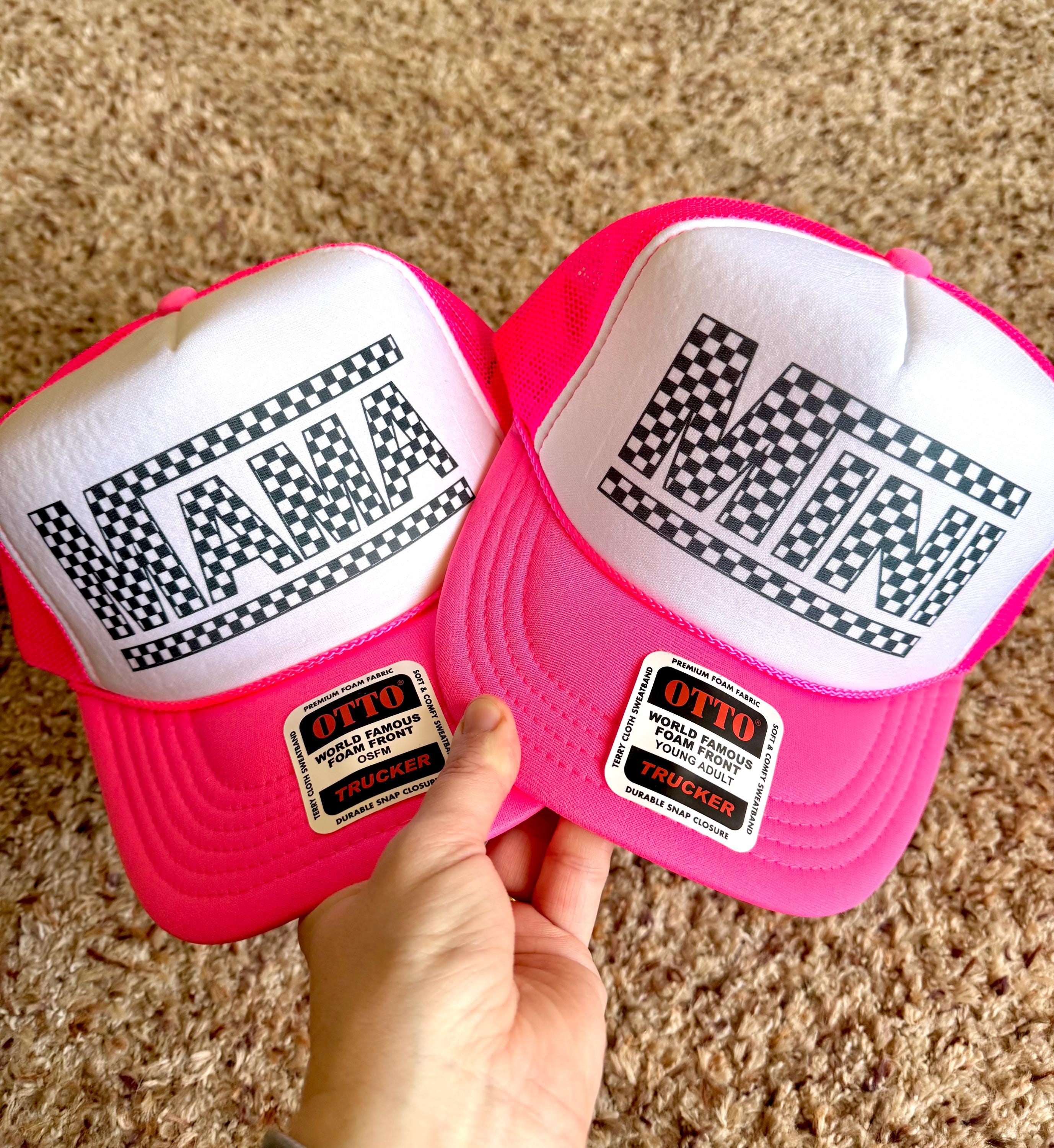 Cappelli da corsa per mamma e mini, cappelli da madre e figlia, cappelli estivi per bambini, cappelli da corsa per famiglie, cappelli da donna, dispon