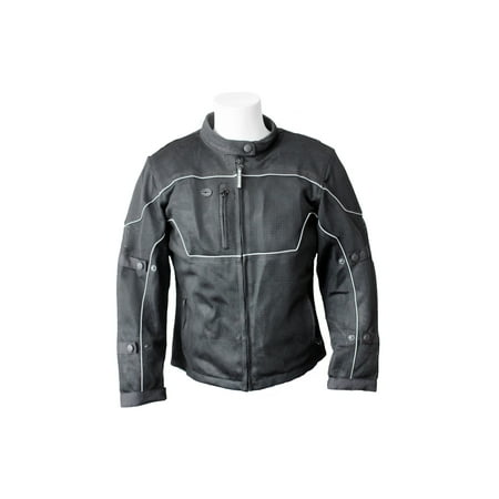 RoadDog Hurricane Mesh Motorcycle Riding Jacket Black Women s Medium
