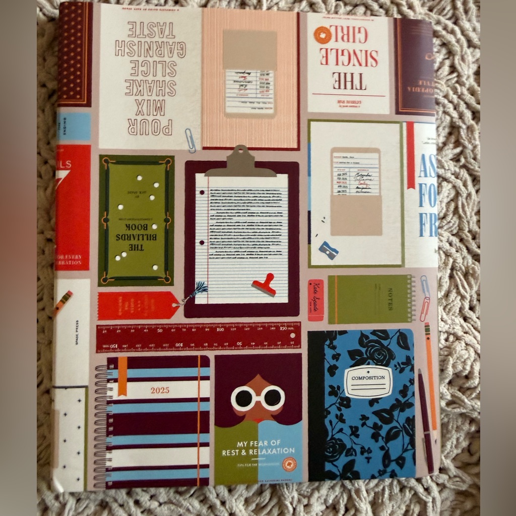 Kate Spade Office | Kate Spade Composition Notebook In Book Club Design. Brand New! | Color: Blue/Red | Size: Os