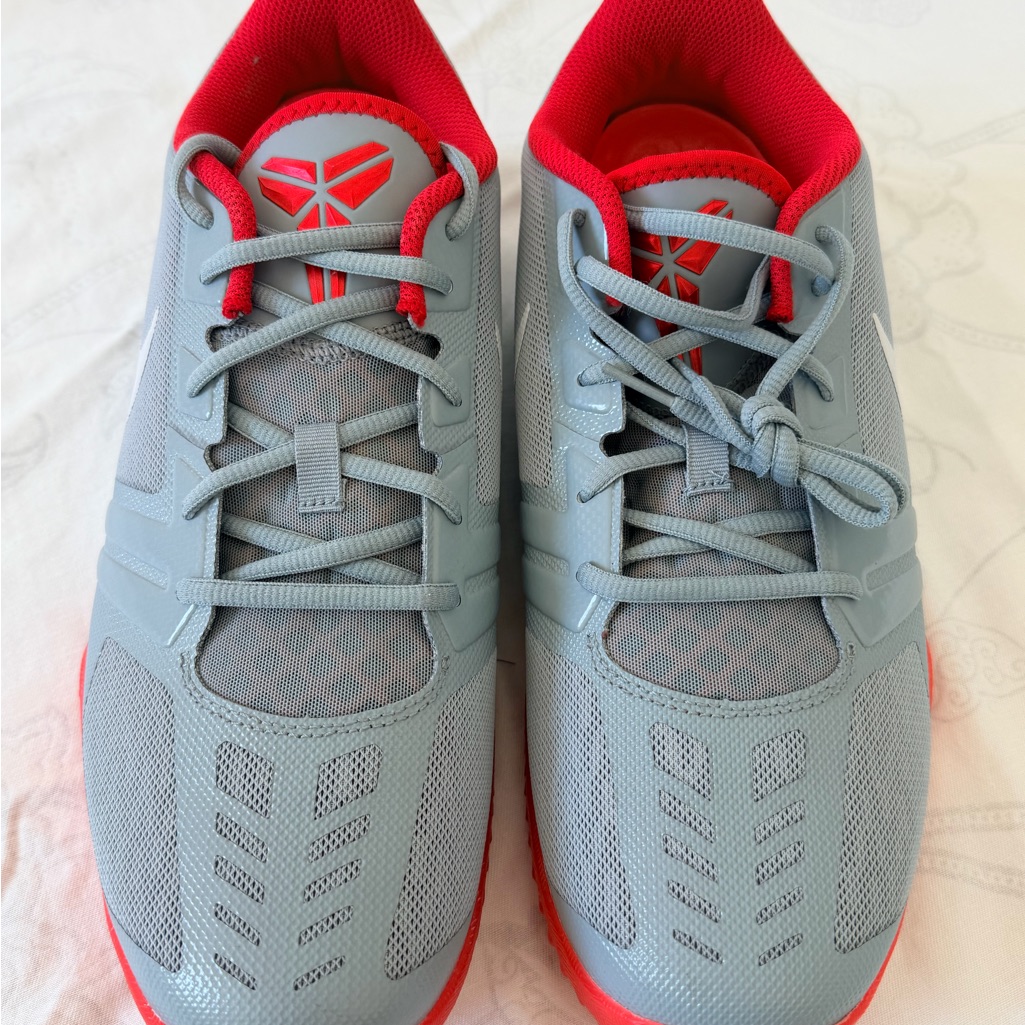 Nike Shoes | Kobe Bryant Nemesis Nike Gray And Red Athletic Shoes, Men’s Size 12 | Color: Gray/Red | Size: 12