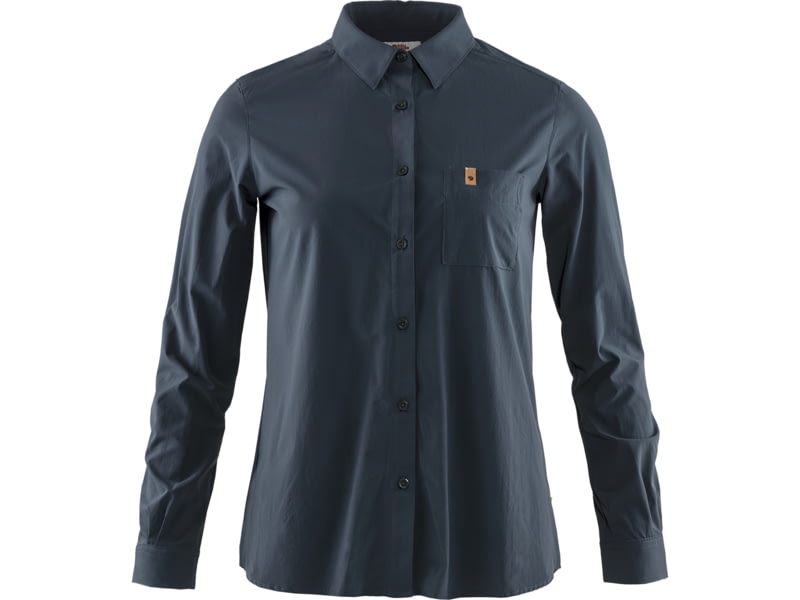 Fjallraven Ovik Lite Long Sleeve Shirt - Women's Navy Extra Small F89980-560-XS