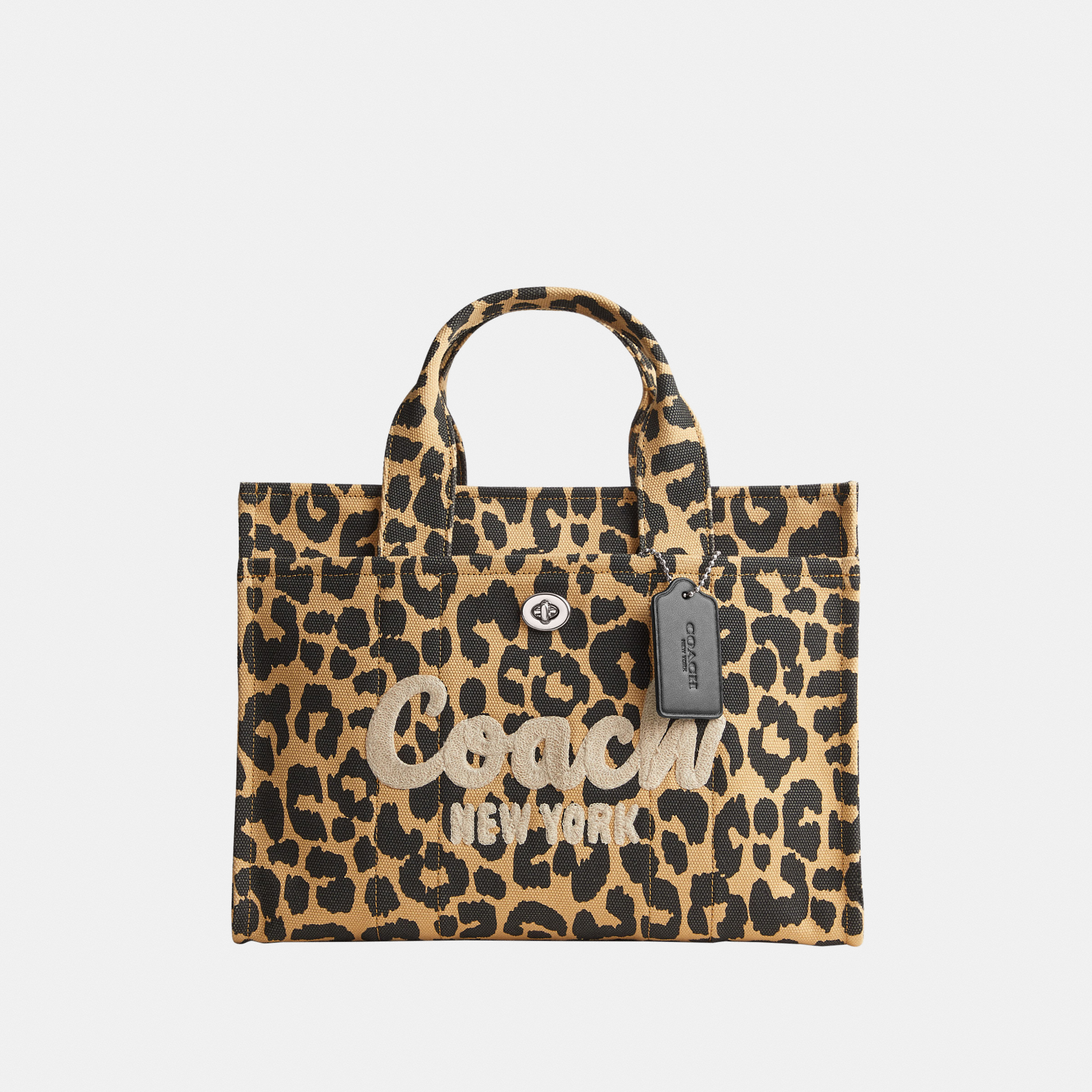 Coach Womens Cargo Tote Bag With Leopard Print - Animal - One Size | Coach Sale | Discount Designer Brands