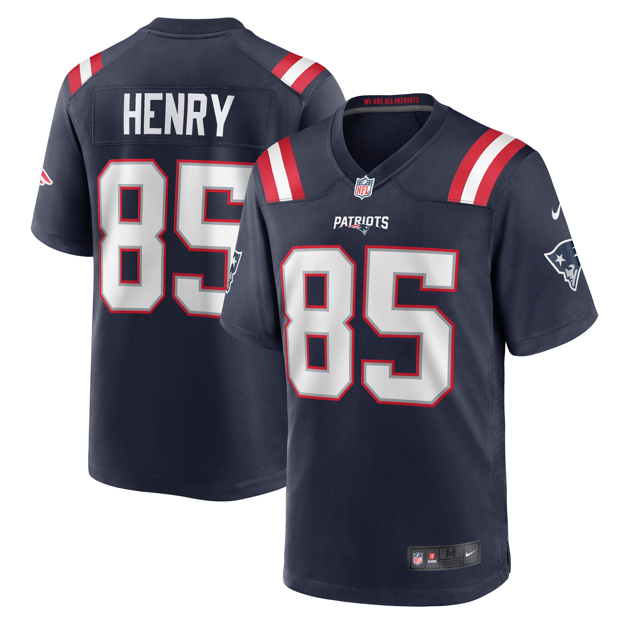 Nike Hunter Henry Herren-Trikot der New England Patriots in Marineblau Image