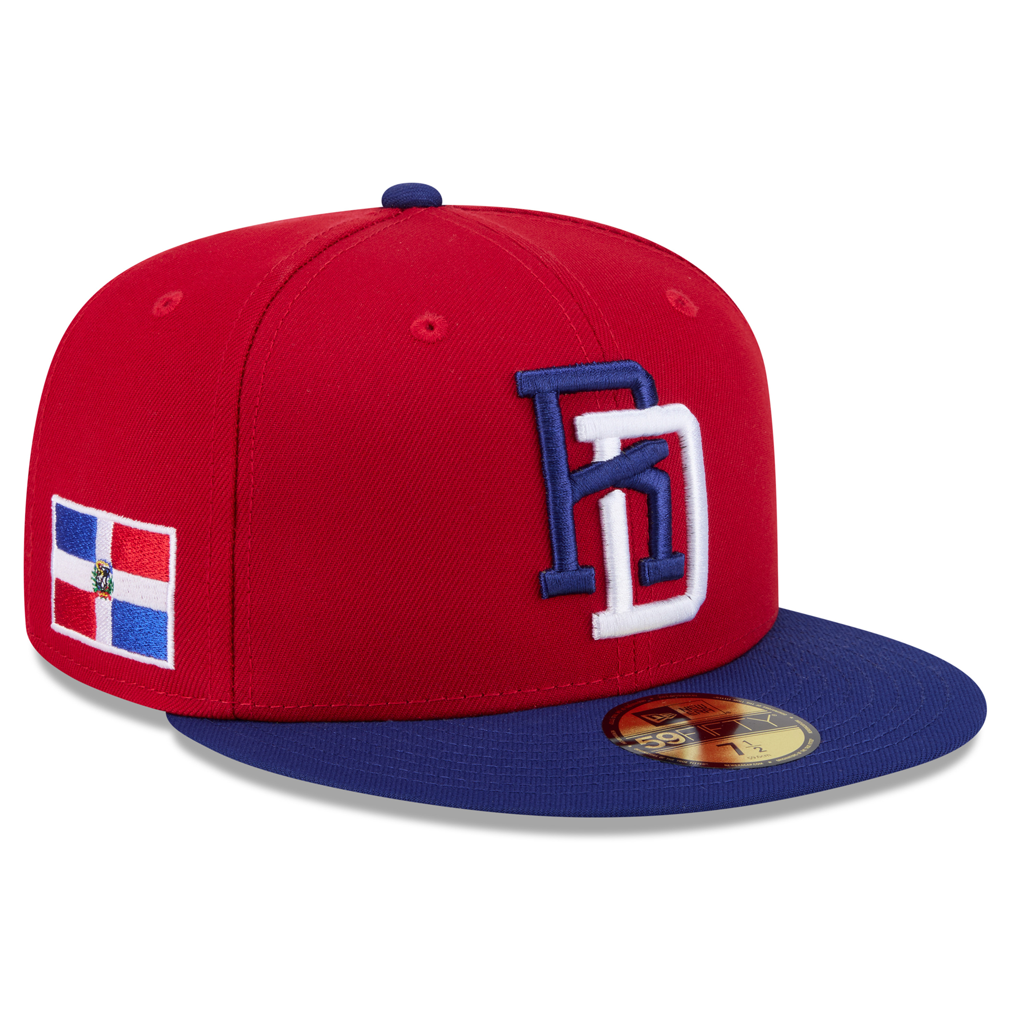 New Era Herren-Baseballkappe, rot/blau, Dominikanische Republik, World Baseball Classic 2026, 59FIFTY Fitted Cap Image