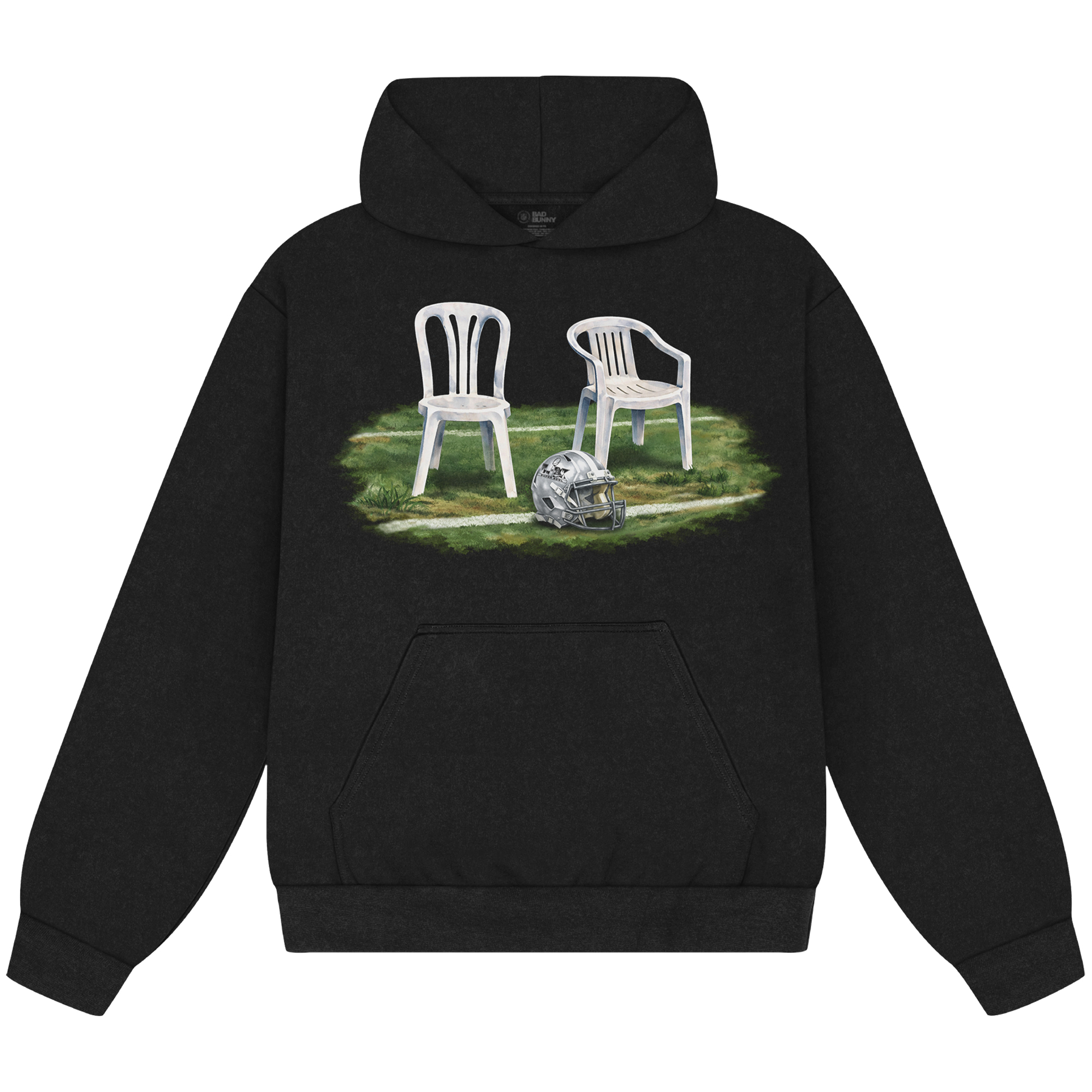 Bad Bunny x Super Tazón Chairs Hoodie Image