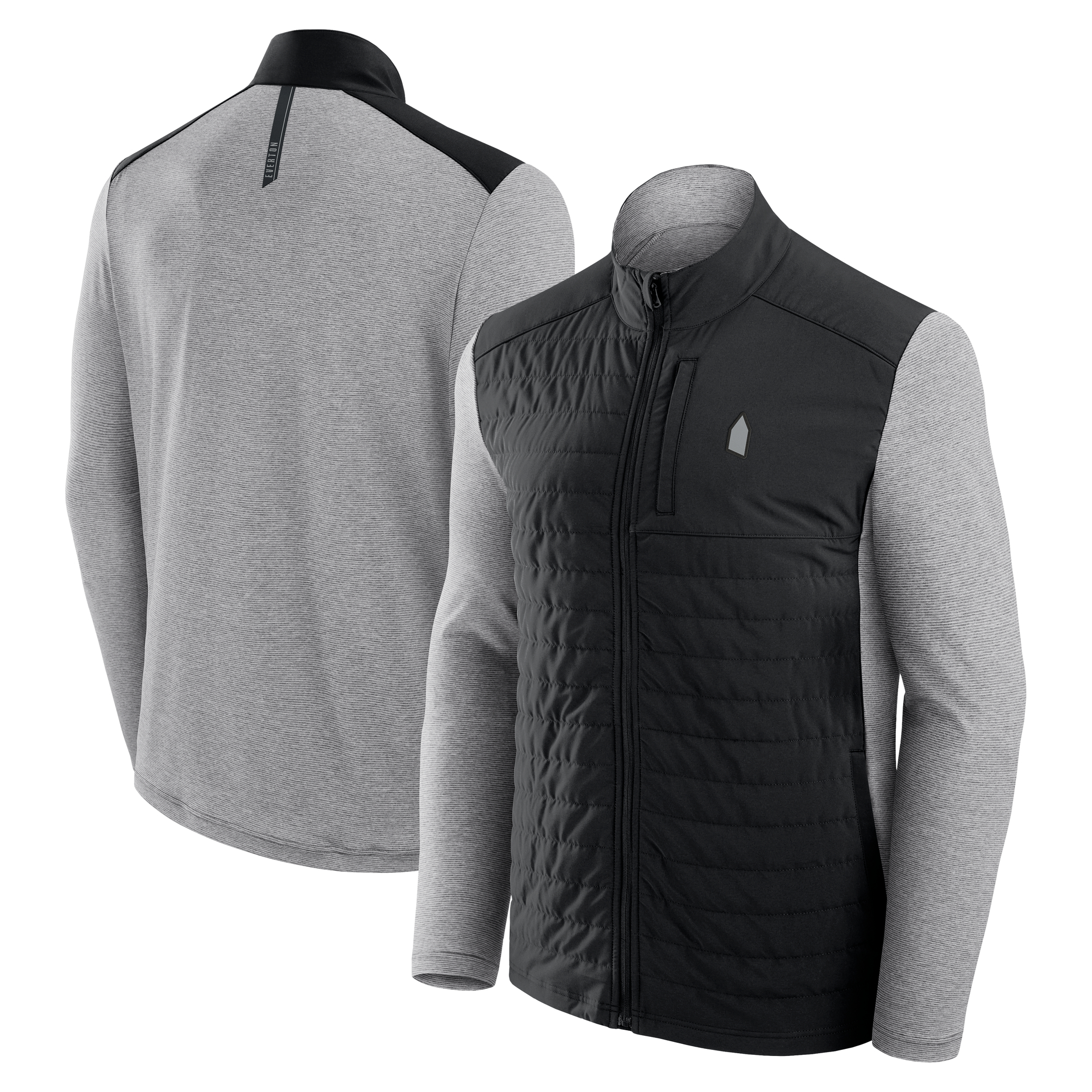 "Everton Hybridjacke mit durchgehendem Reißverschluss – Schwarz – Herren" Image