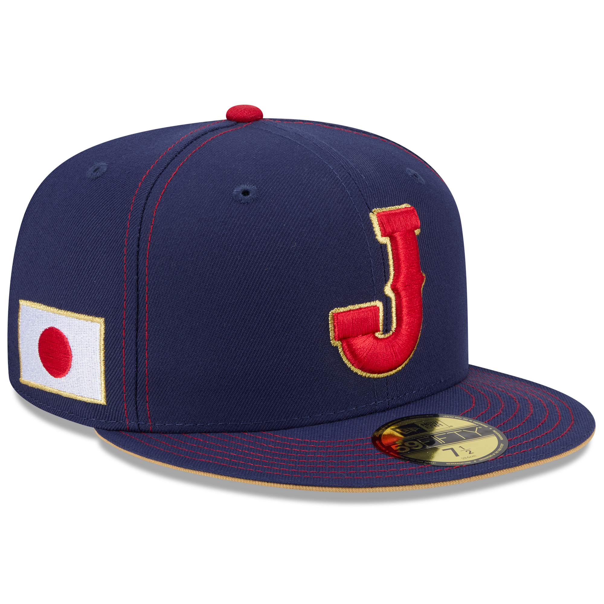 New Era Herren-Baseballkappe in Marineblau, Japan-Design, World Baseball Classic 2026, 59FIFTY Fitted Cap Image
