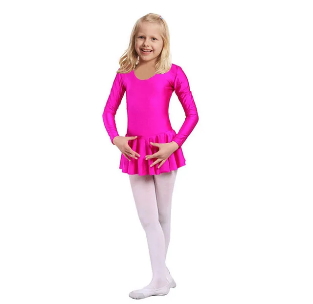 Abito da balletto per ragazze a maniche lunghe per bambini Abbigliamento da ballo per ragazza Costumi da balletto per bambini Per ragazze Body da ballo Abbigliamento da ballo per ragazza