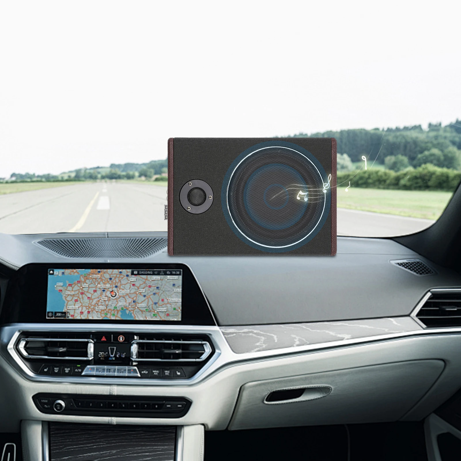 8 zoll Auto Audio HIFI Subwoofer Unter Verstärker 12 V Ultra-dünne Sitz Woofer Modifikation Subwoofer Auto Lautsprecher Image