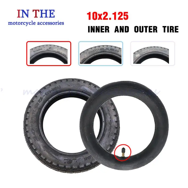 10x2,125 10 Zoll Innen Außenrohr Für Xiaomi Mijia M365 Elektrische Roller Balancing Hoverboard Selbst Smart Balance 10*2,125 reifen Image