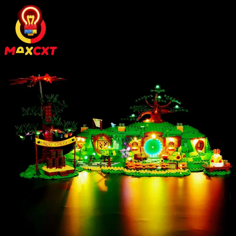 MAXCXT LED-Lichtset für LEGO 10354. Der Herr der Ringe: The Shire ™ DIY dekorative Lampe mit Batteriekasten Image