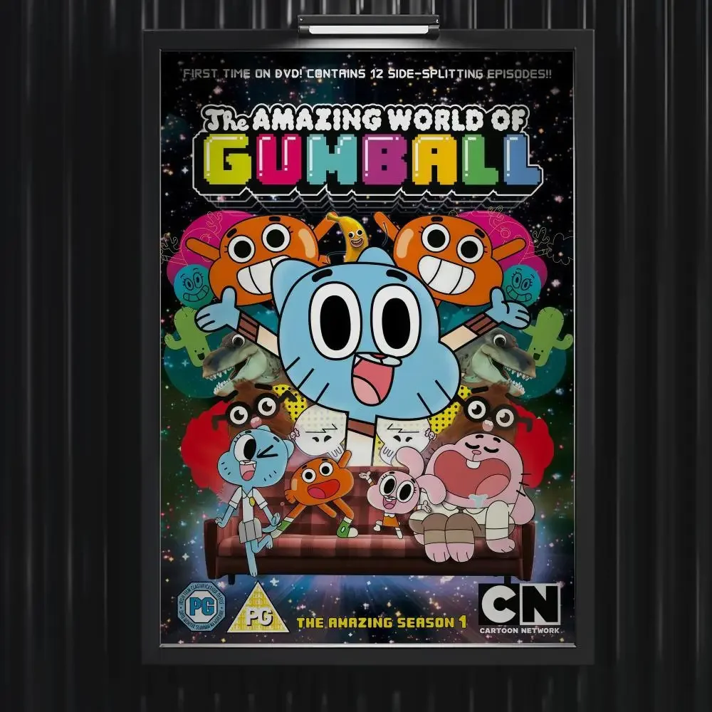 Die erstaunliche Welt von Gumball Poster Musik Hot Album Poster Stern Hip Hop Wohnzimmer Leinwand Malerei Kunst Home Wand Image