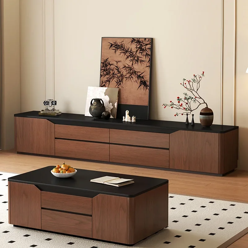 Ästhetische moderne TV-Ständer Designer europäischer Akzent Luxus billiger kreativer TV-Tisch aus Holz Vintage Muebles platzsparende Möbel
