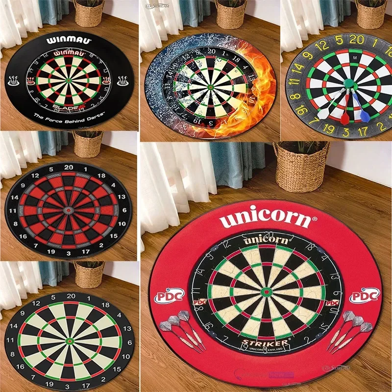 Mode Sport Dart Ziel Runde Teppich Zimmer Dekor Bereich Teppich Teppiche für Wohnzimmer Schlafzimmer Tisch Alfombra Kid Nicht-slip Boden Matte Image