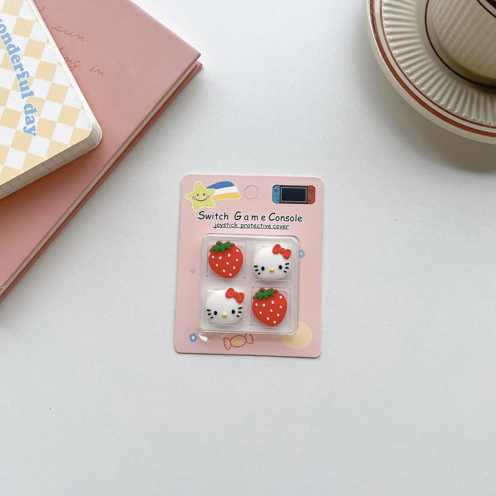 Sanrio pour Nintendo Switch, coque de joystick en silicone, NS Lite, capuchon de joystick de dessin animé, capuchon de joystick Oled, protection de capuchon de joystick