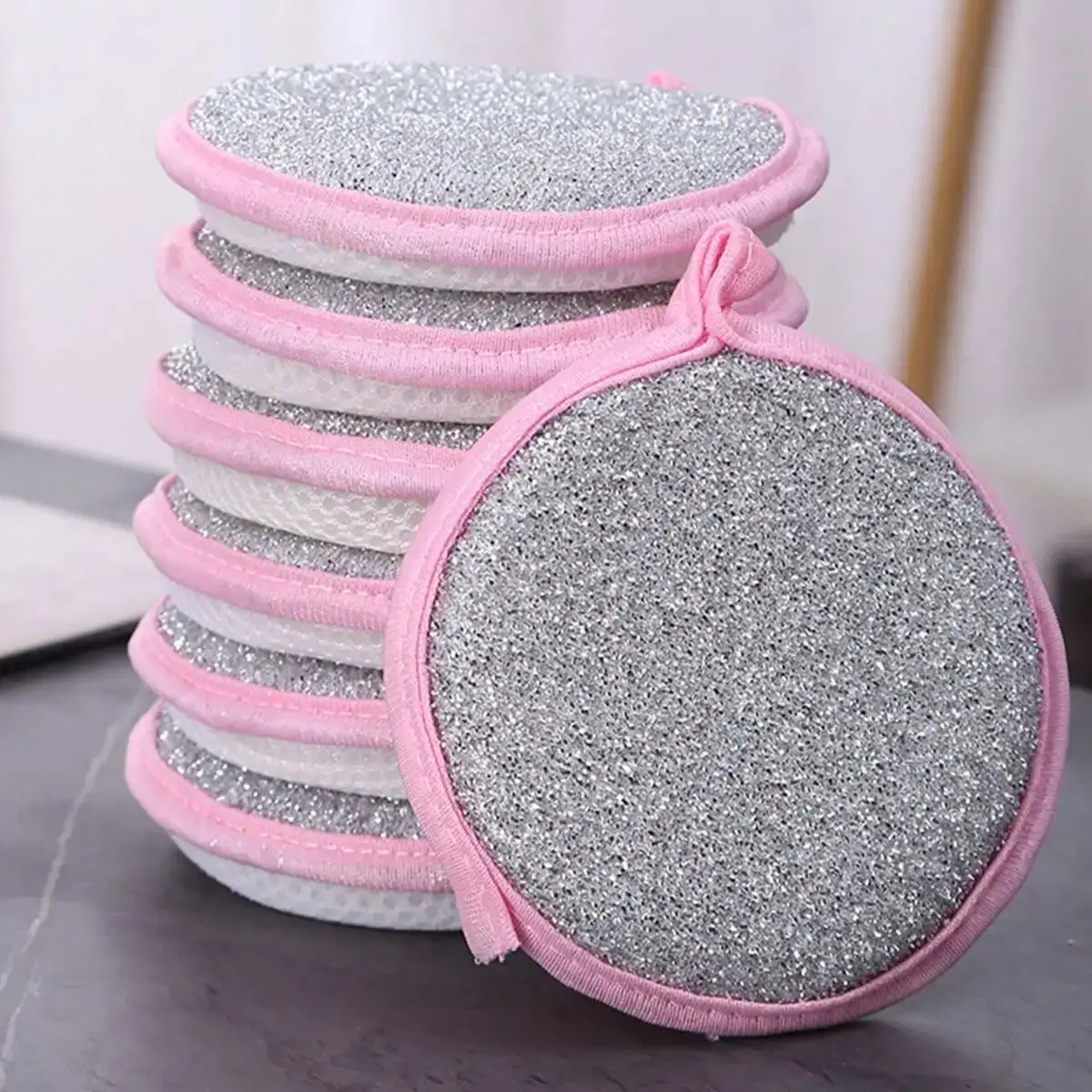 5 éponges à vaisselle double face, brosse à vaisselle, éponge à vaisselle pour casseroles et poêles, éponges à vaisselle pour la maison, outils de nettoyage réutilisables pour la cuisine