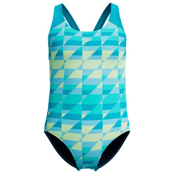Speedo - Kid's Print Splashback One Piece - Badeanzug Gr 116 türkis