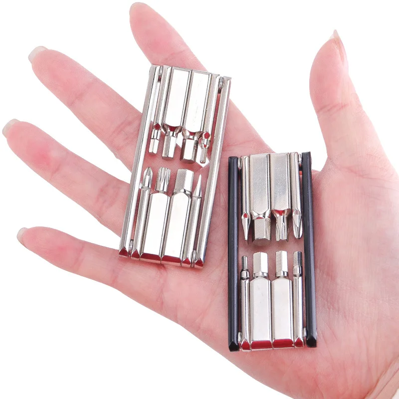 Kit d'outils de réparation de vélo 8 en 1, outils de réparation de moto, VTT, vélo de route, tournevis, outil pliable, clé hexagonale, clé à rayons, ensemble d'outils pour vélo de montagne et de route