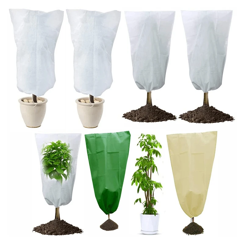 Frostschutzmittelabdeckung für Pflanzen, Frostschutzabdeckung aus Vliesstoff für Pflanzen, Schutzabdeckung für Winterpflanzen, Frostschutzabdeckung für Gartenpflanzen Image