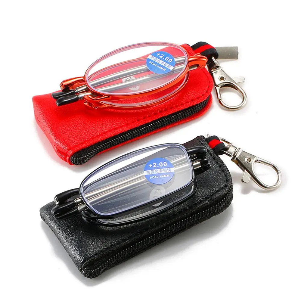 1 PC Lesebrille Unisex Ultraleicht Metallrahmen Tragbare Presbyopie Brillen High-Definition Vision Care +1,0 ~ + 4,0 Image