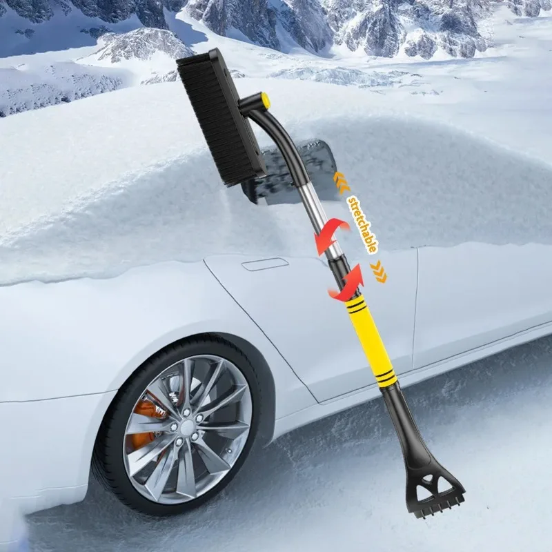 Multifunktionale Schneeräumschaufel, ein Auto-Schneeräumungswerkzeug, Schneebürste, Schaufel zum Abtauen und Eisentfernung Image