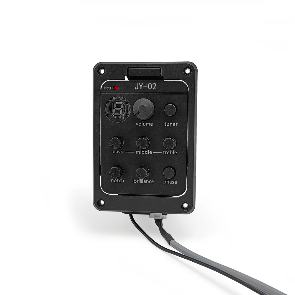 301-Band-Tonabnehmer für Akustikgitarre mit Stimmgerät, Mikrofonmischung, Vorverstärker, EQ-Tuner, Beat-Board mit weichem Piezo 201 Image