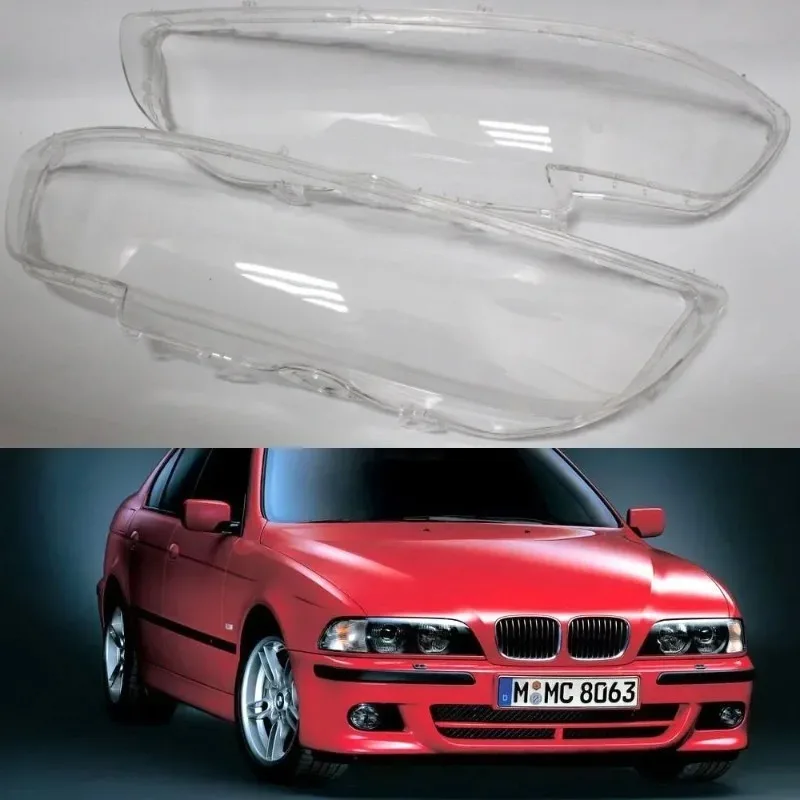 Auto Scheinwerfer Abdeckung Kit Für Bmw 5er E39 1999 2000 2001 2002 Lampenschirm Shell Glas Objektiv Autos Kopf Licht Lampe objektiv
