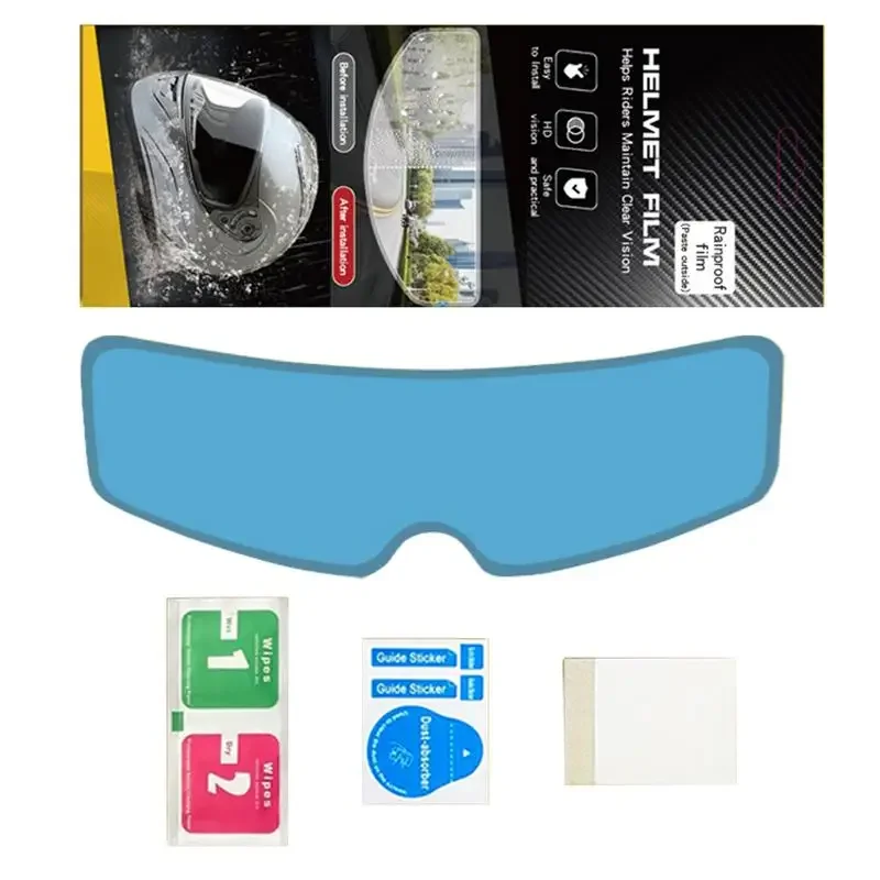 Motorrad Helm Anti Nebel Visier Objektiv Einsatz Langlebige Anti-Fog Einsatz Aufkleber Wetterfeste Helm Objektiv Aufkleber Helm Visier Image